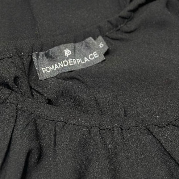 Pomander Place Tuckernuck Black Eliza Dress XS Casual Pockets - Picture 10 of 11